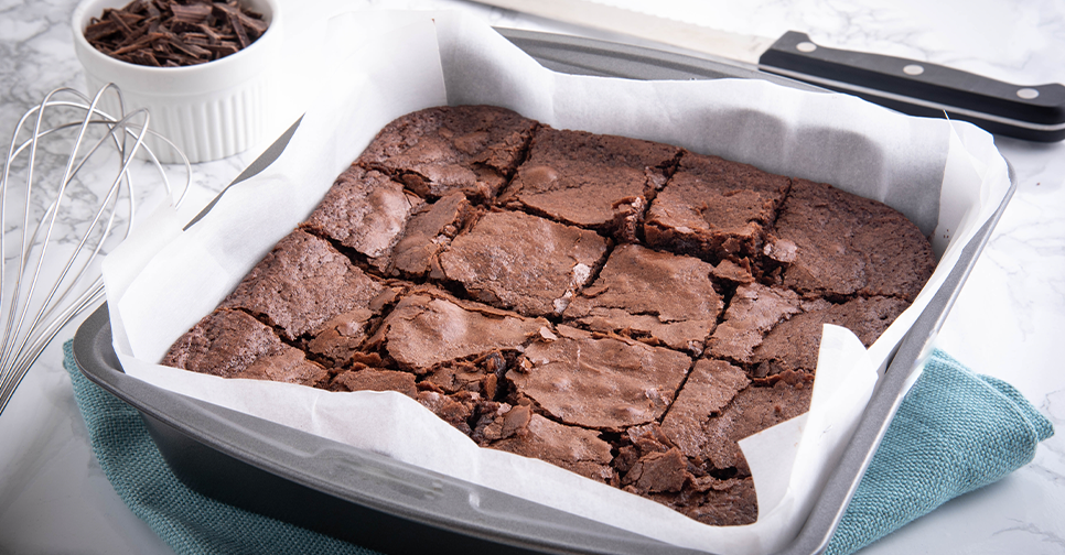 Fudgy, chewy, and packed with Protein Brownies