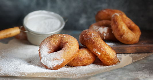Raspberry White Chocolate Protein Doughnuts