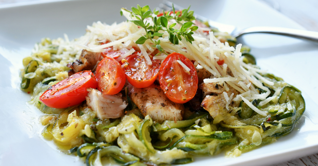 Zoodle Chicken Alfredo