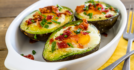 Avocado Egg Boats with Bacon