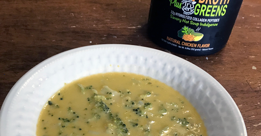 Broccoli Cheese Soup (made with bone broth)