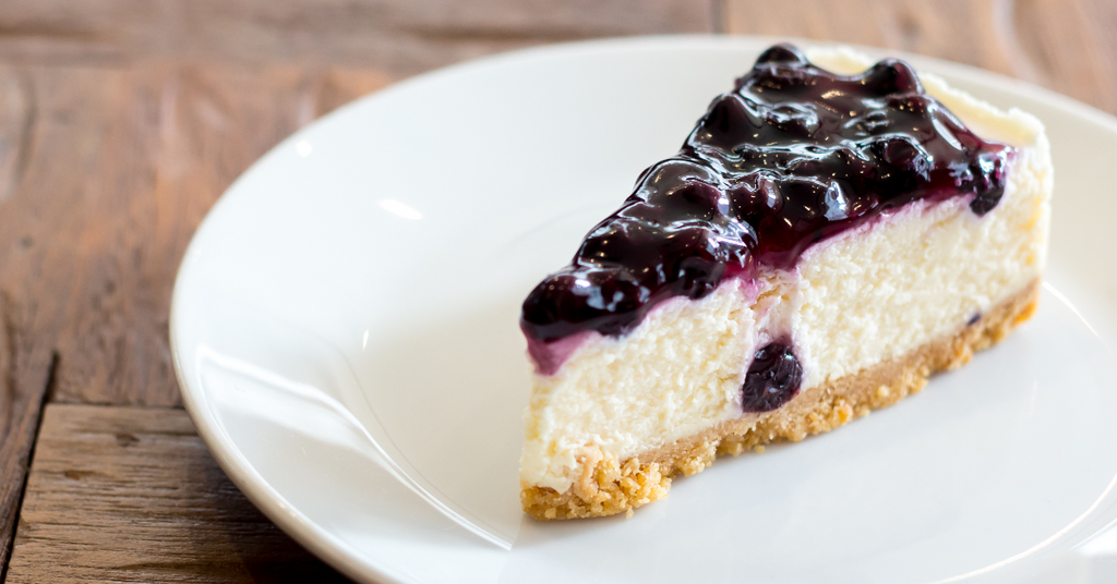 Fresh Blueberry Keto Cheesecake