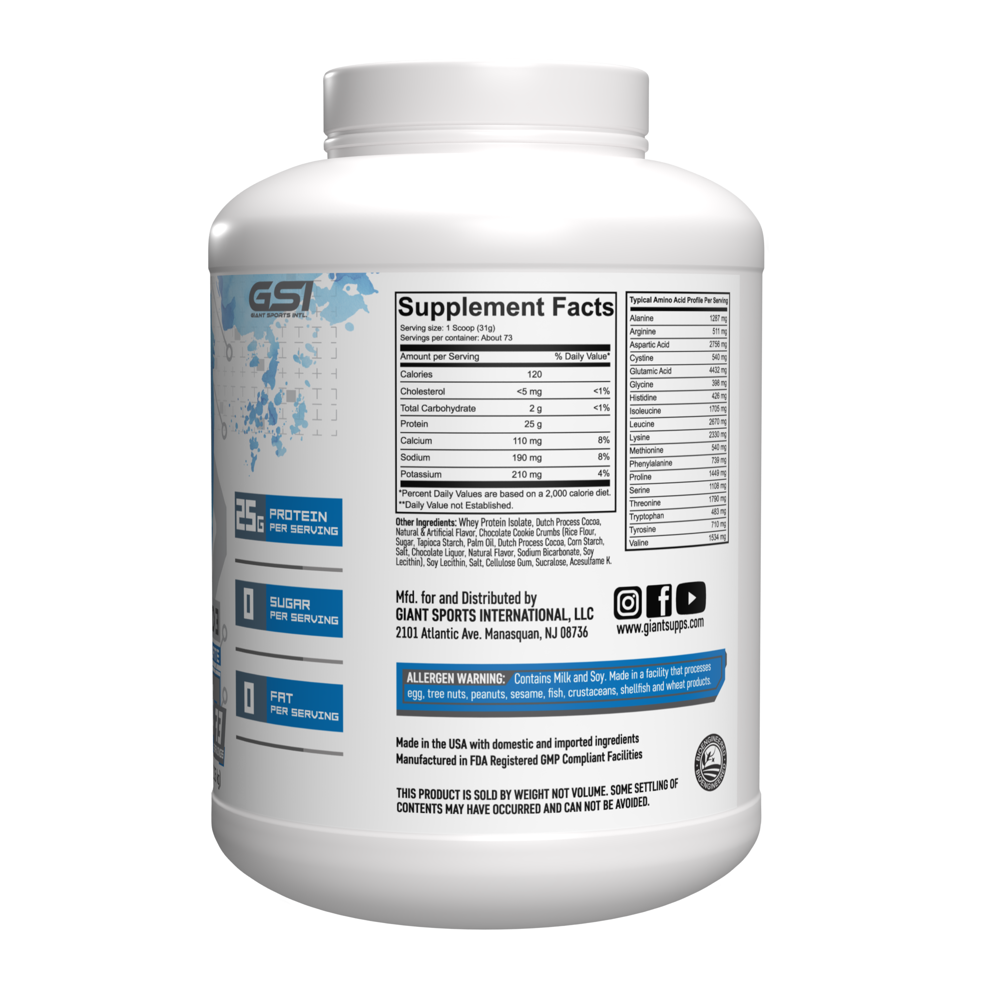 Whey Protein Isolate - 5lb